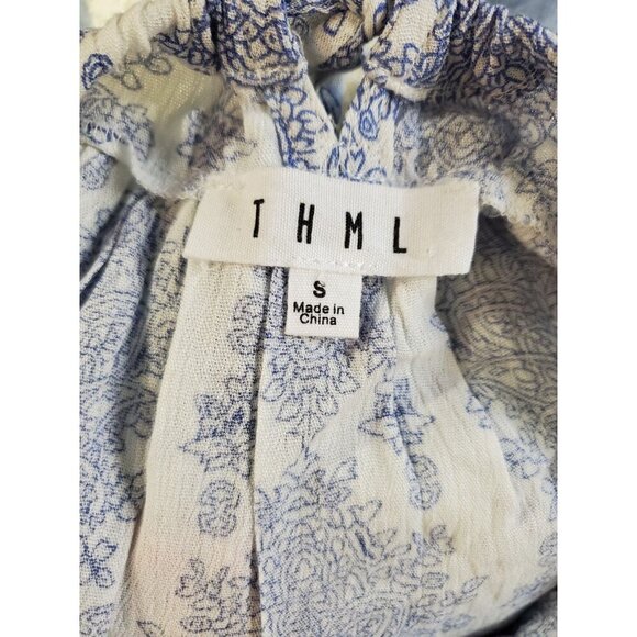 THML Crop Halter Top Womens Sz S Small Hippie Boho - Picture 2 of 4